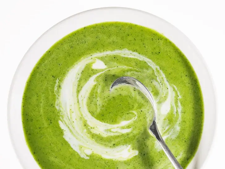 Creamy watercress soup