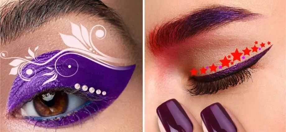 Creative makeup step by step. Video