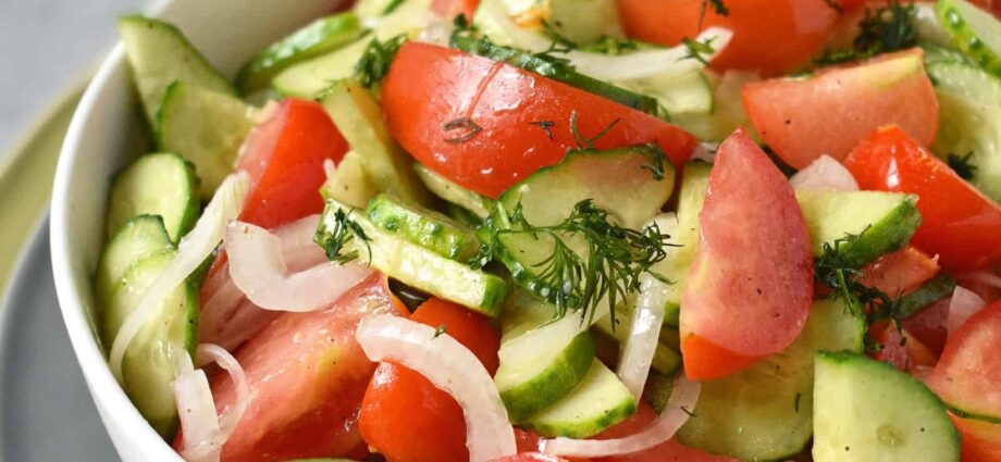 Tomato, Egg and Cucumber Salad: A popular trio. Video