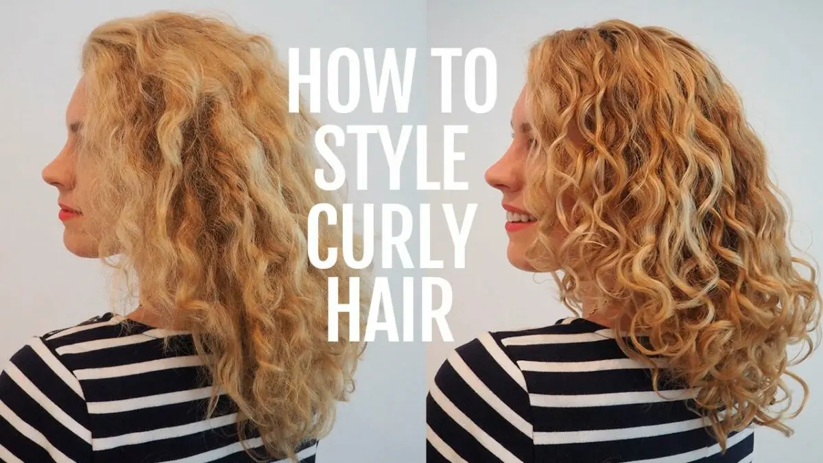 Curly hair without frizz. Video