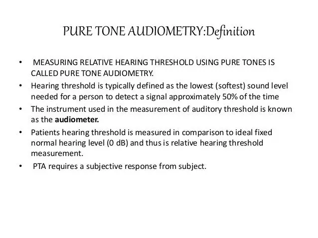 Definition of audiometry