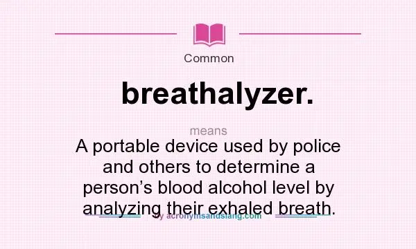 Definition of breathalyzer