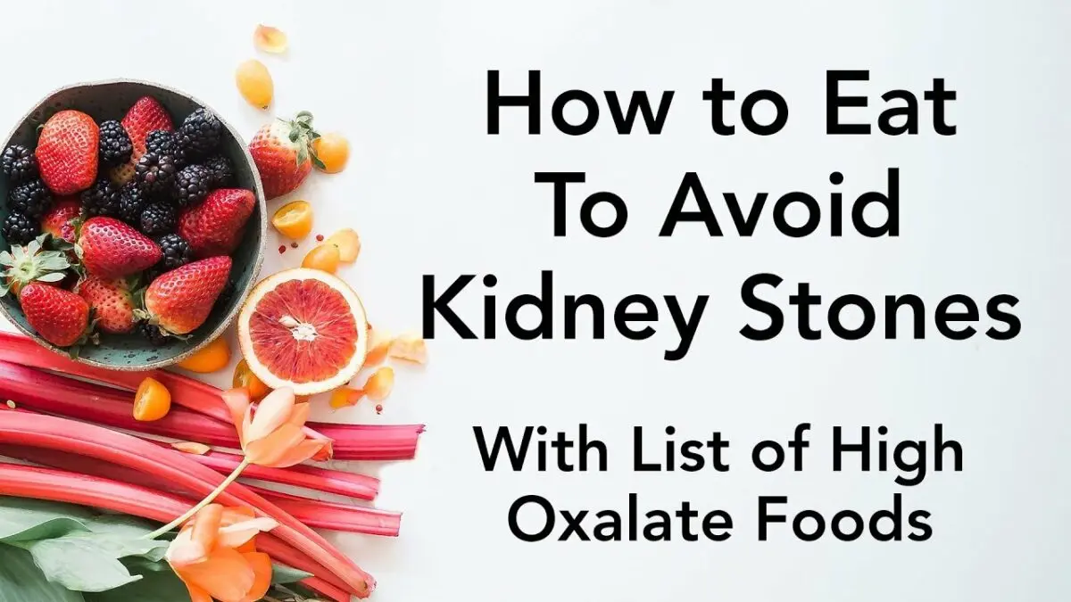Diet for kidney stones: video