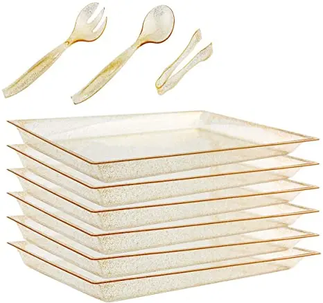 Disposable tableware: plastic serving