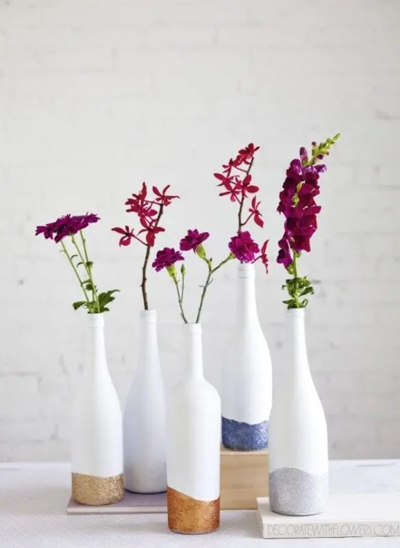 DIY bottle vase