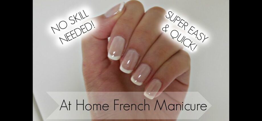 DIY French manicure. Video