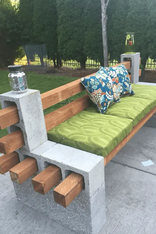 DIY garden bench