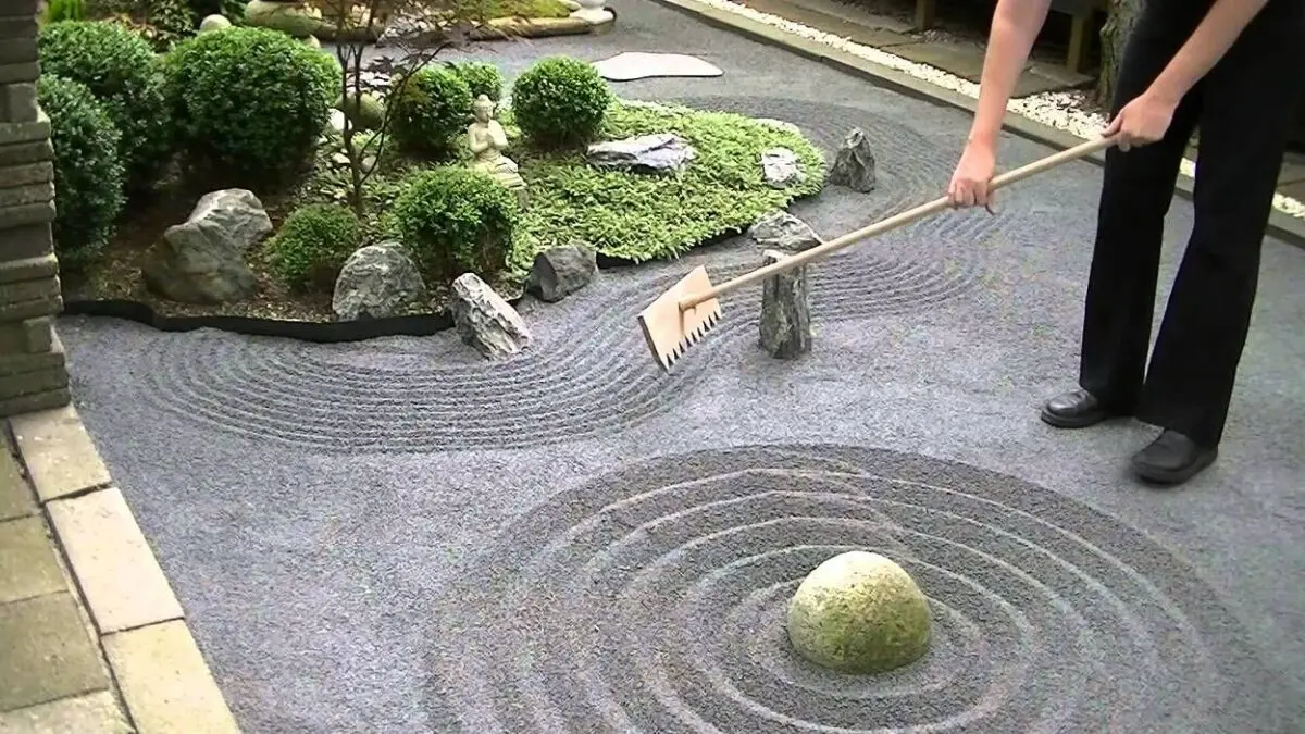 DIY Japanese rock garden