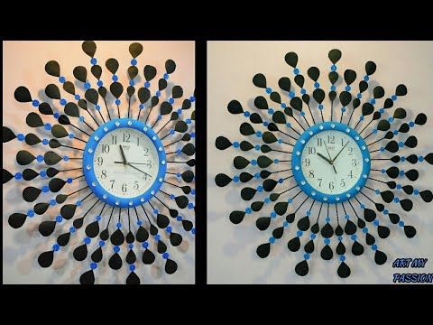 DIY wall clock decor