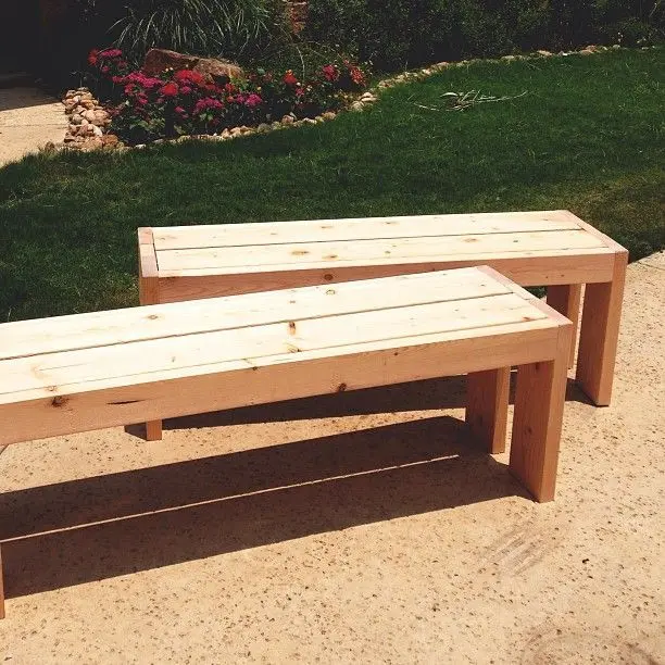 Do-it-yourself garden bench