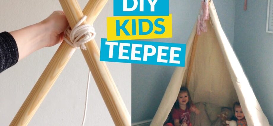 Do-it-yourself wigwam for children: an easy way to make a tent, hut, house,