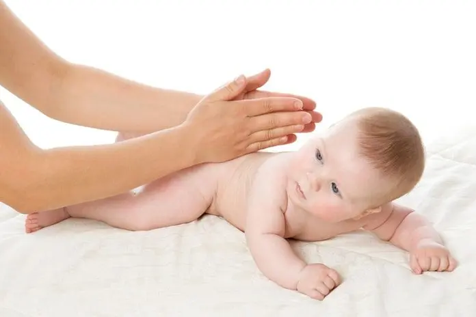 Drainage massage for children with coughs, bronchitis: chest, as if small