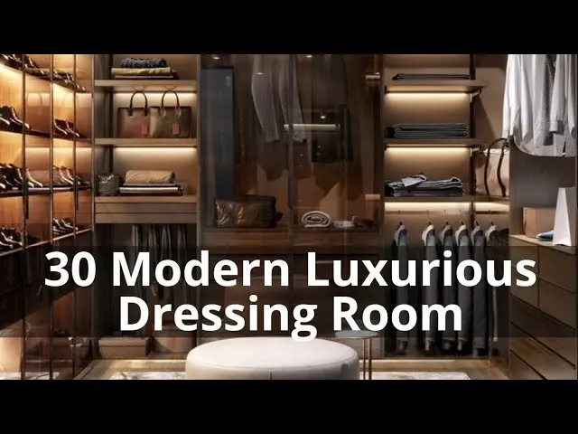 Dressing room in the bedroom. Video ideas