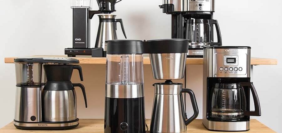 Drip coffee maker: testing different models