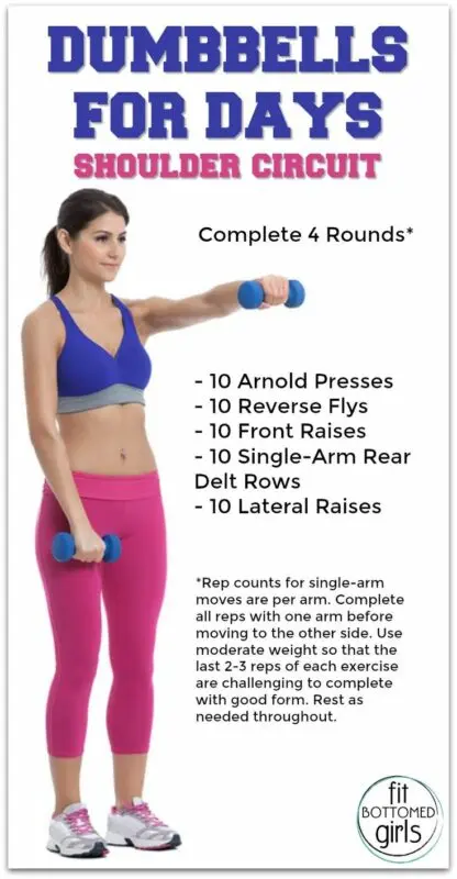 Dumbbell exercises for strong and slim shoulders with the Pin Twins