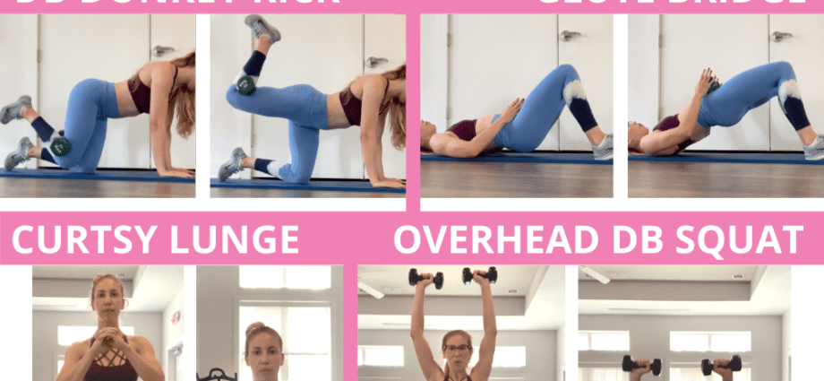 Dumbbell exercises to strengthen legs and glutes at home