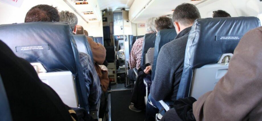Economy Class im Flugzeug entwickelt Krampfadern