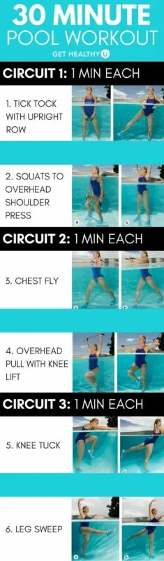 Effective exercises to do in the pool and the sea without anyone knowing