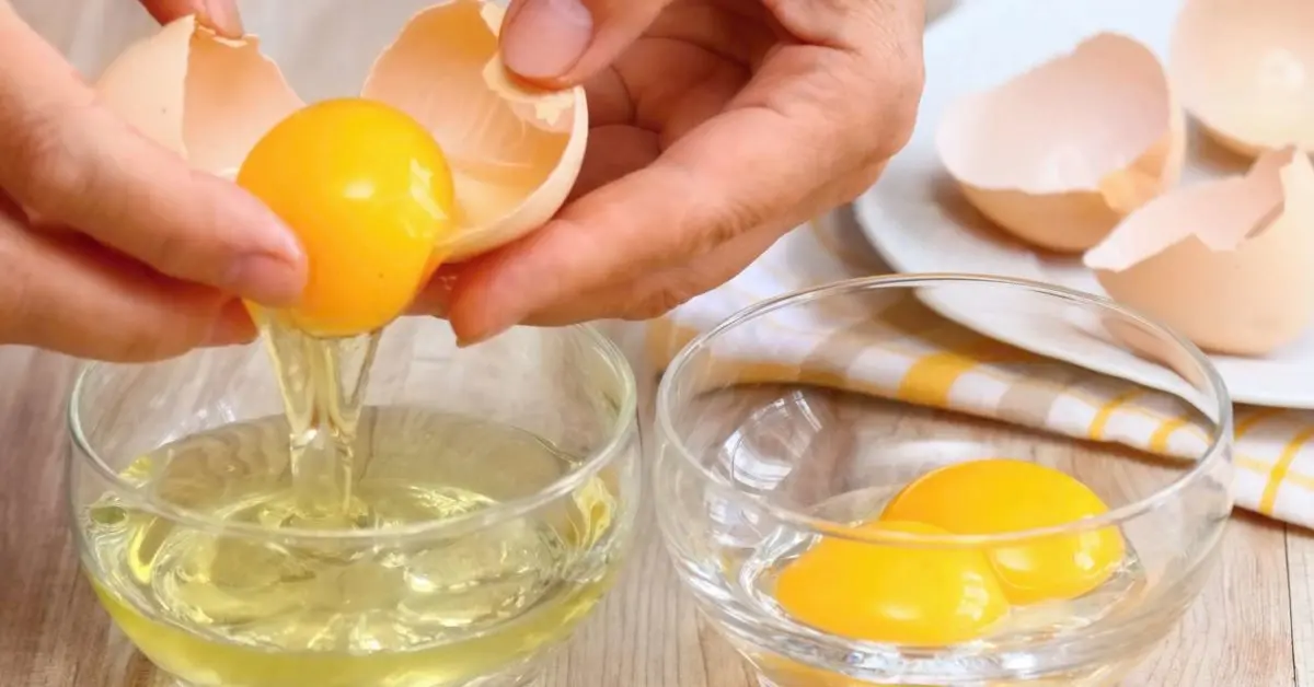 Egg white mask for beauty and youthful skin