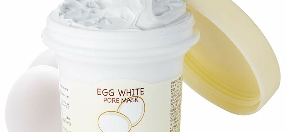 Egg white mask: higpitan ang mga pores gamit ang maskara sa mukha na ito