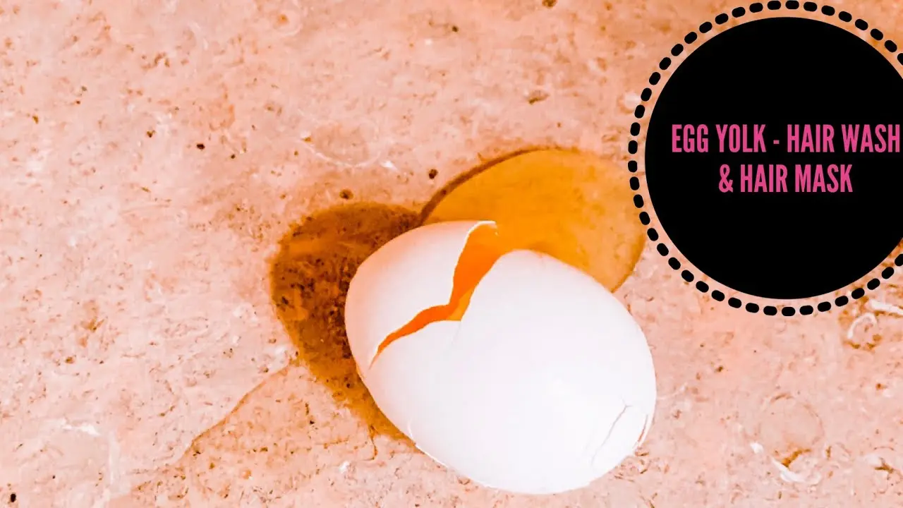 Egg yolk for washing hair. Video