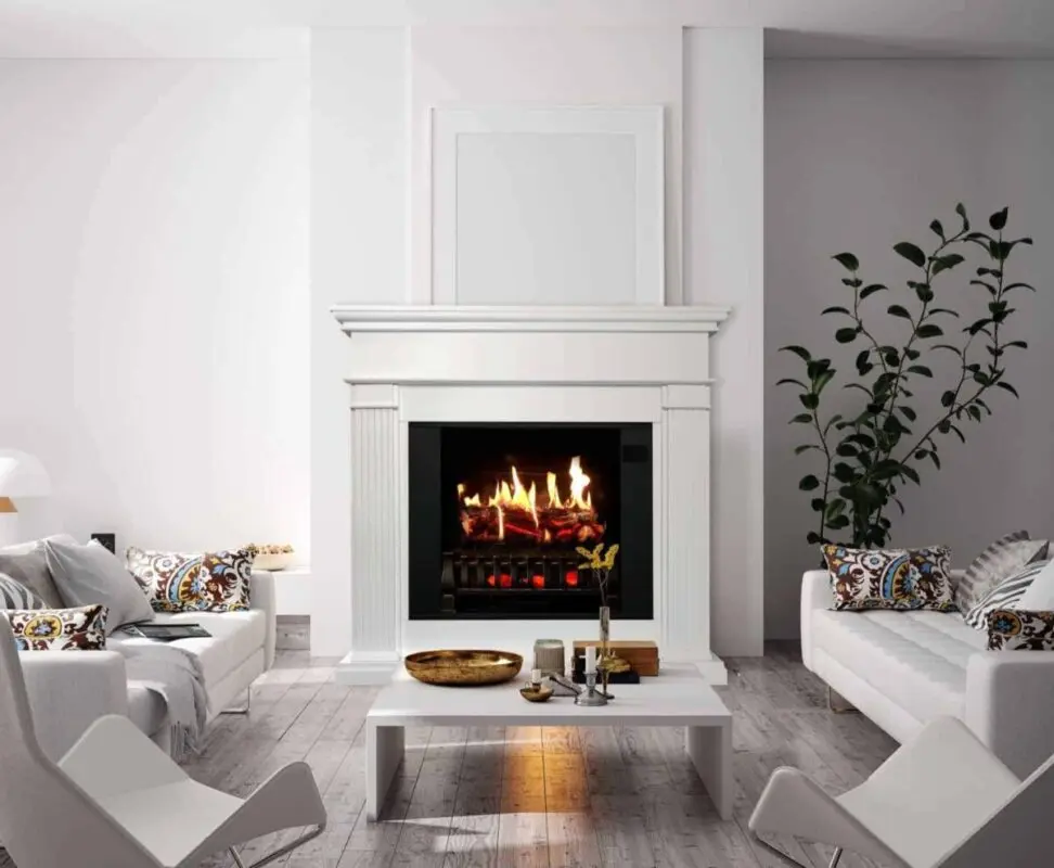 Electric fireplaces in the interior of your apartment