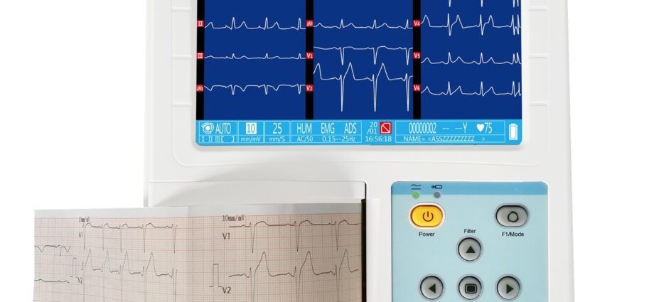 Electrocardiograph: cad chuige a bhfuil an ionstraim leighis seo?