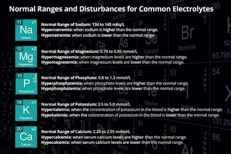 Electrolytes: what roles do they play in our metabolism?