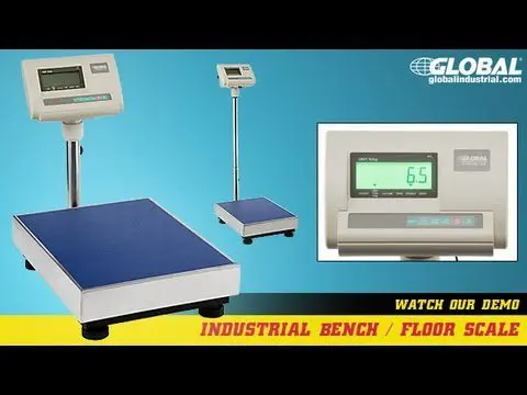 Electronic floor scales. Video