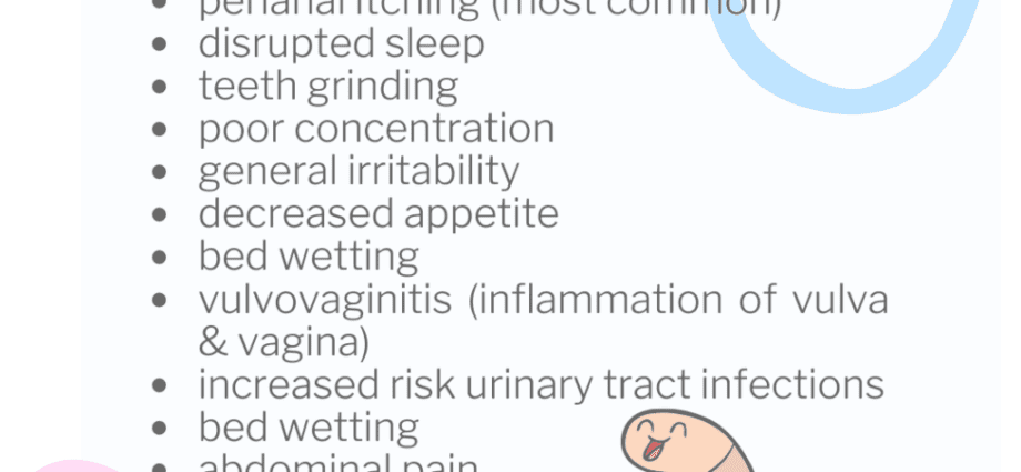 Enterobiasis in children: treatment, symptoms