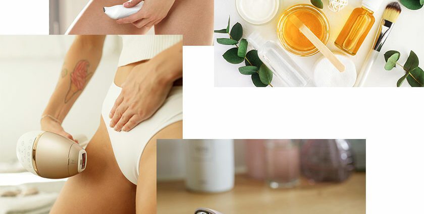 Epilation of intimate places at home