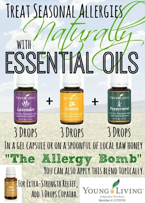 Essential oils to help with seasonal allergies