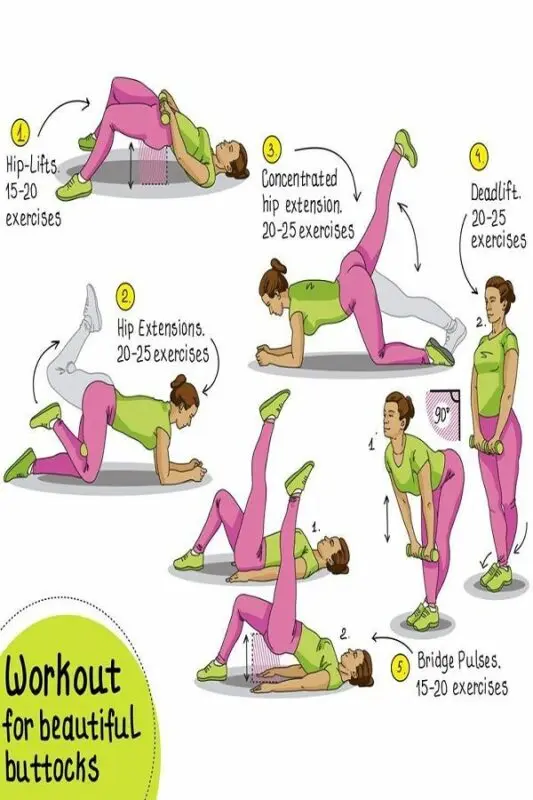 Exercises for beautiful buttocks