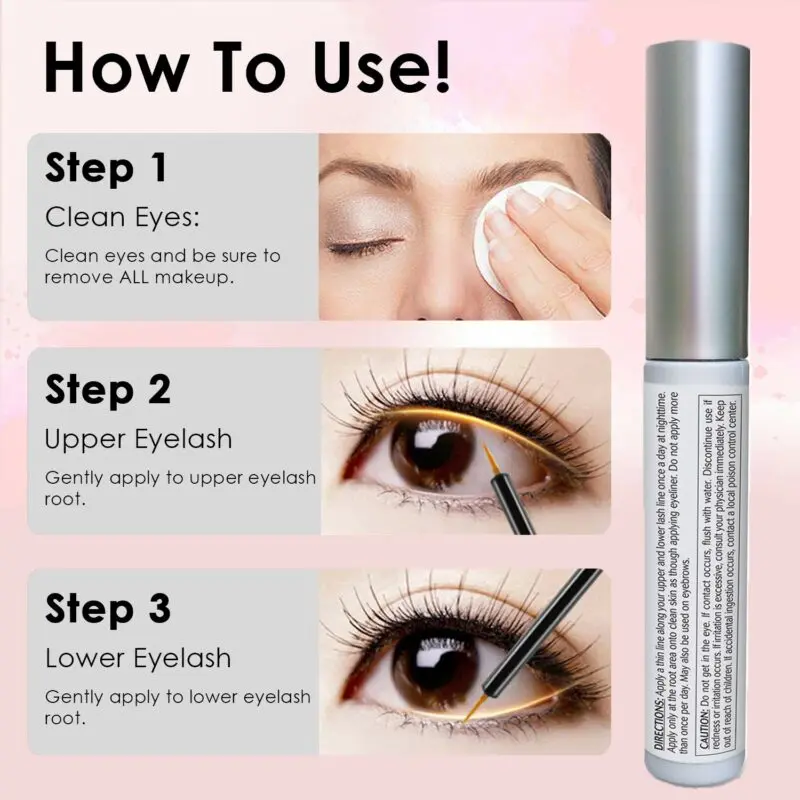 Eyebrow and eyelash growth under your control