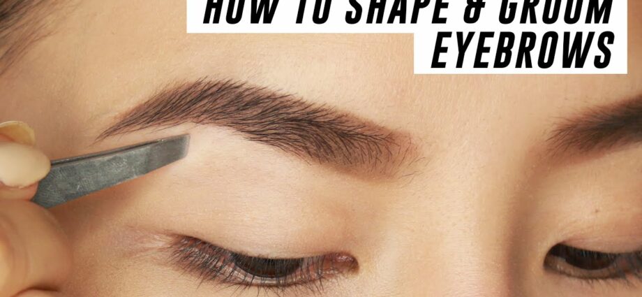 Eyebrow shape: how to pluck correctly? Video