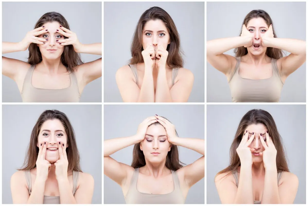 Face building as effective facial exercises and why smiling makes us look older