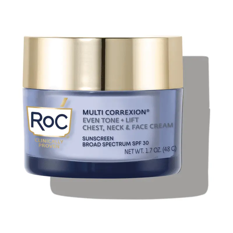 Facial lifting with RoC cream