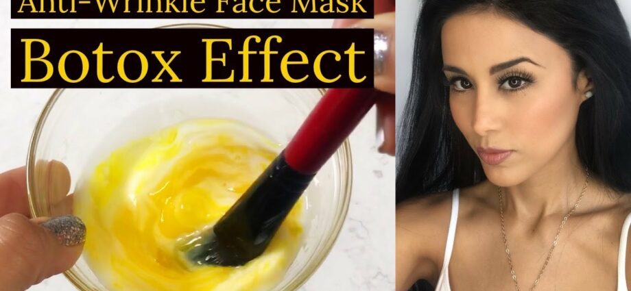 Facial masks: remove wrinkles. Video