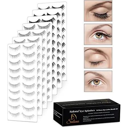 False eyelashes in bundles: video reviews