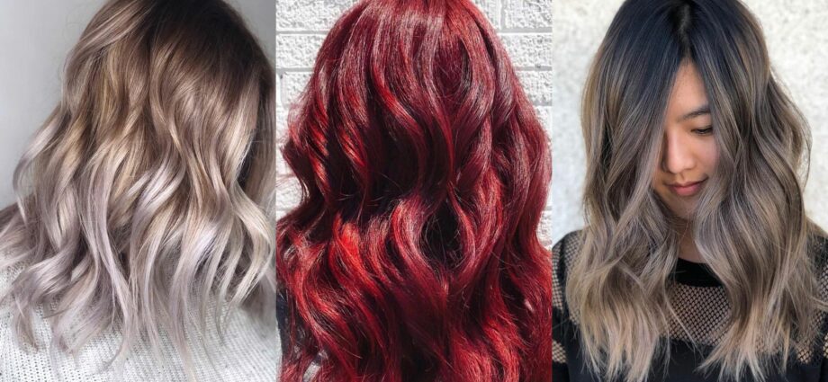 Fashionable shades of hair coloring 2018 photo