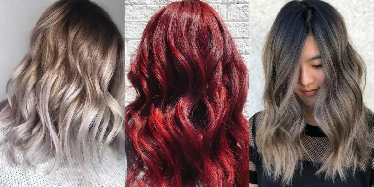 Fashionable shades of hair coloring 2018 photo