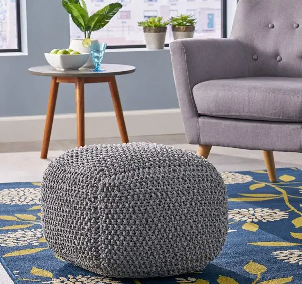 Fashionable soft poufs