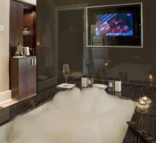 Fashionable TV in the bathroom