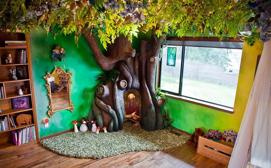 Father turned daughter&#8217;s room into a fairy house: 15 cool photos