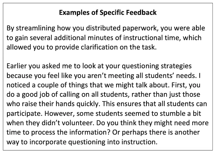 Feedback on the teacher&#8217;s work: how to write?