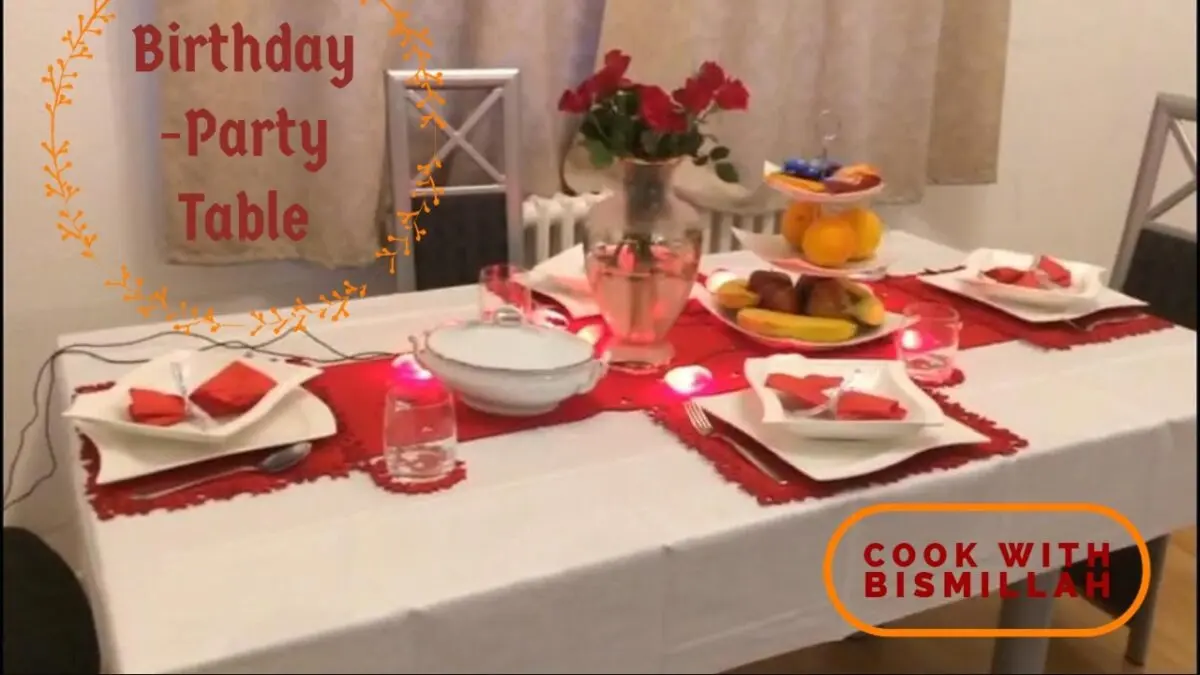 Festive table for her husband&#8217;s birthday: recipes. Video