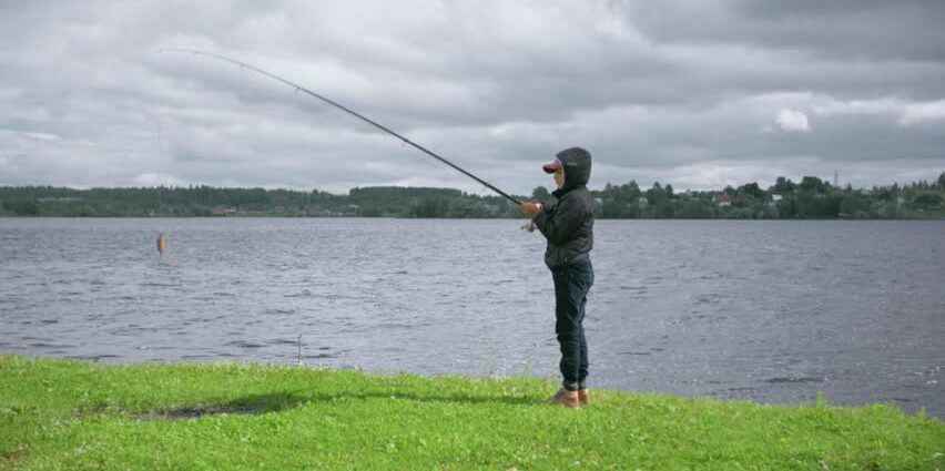 Fishing with children: rest