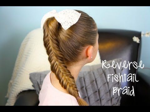 Fishtail braid, reverse braiding. Photo, video master &#8211; class