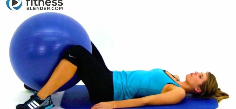 Fitball &#8211; exercises with a fitness ball. Video