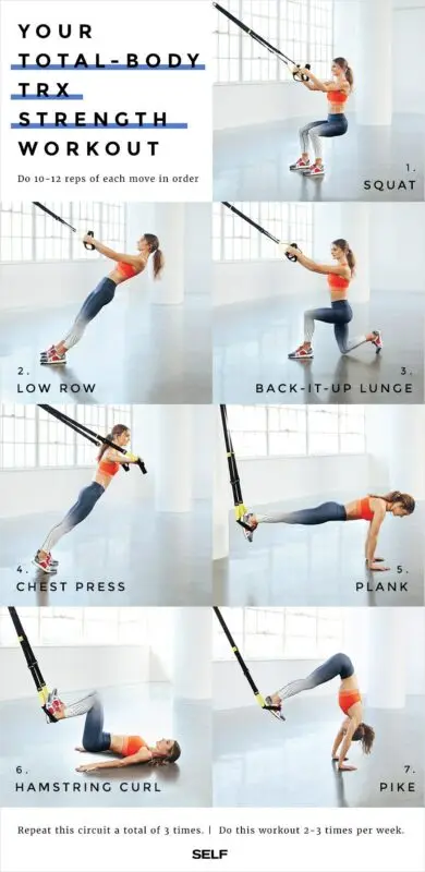 Five exercises with TRX to get your whole body in shape